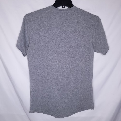 Bylt Henley Hemd Herren Small Grau Kurzarm Drop Cut Lux - Bild 5 von 10