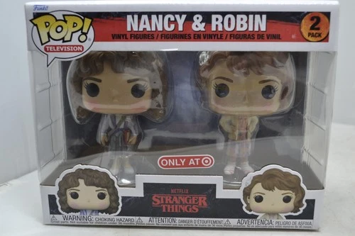 Funko Pop! Nancy & and Robin 2 Pack (Netflix Stranger Things) Exclusive TV New!