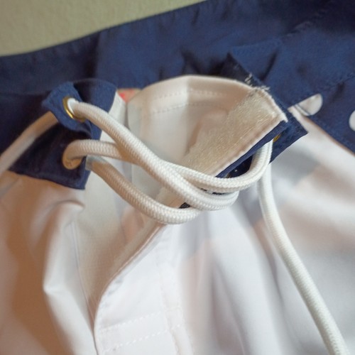 Pantalones cortos de tabla vintage Y2K 00s 90s LILU para mujer talla 7 surf natación olas blanco azul marino - Imagen 6 de 15