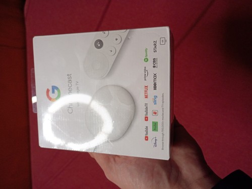 Google Chromecast with Google TV 4K (Snow) – Streaming Media Player – New Sealed - Picture 2 of 8