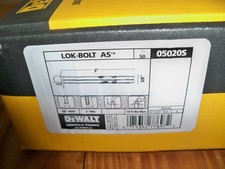 Sealed Box Of 50 -- Dewalt Powers Lok-bolt As 05020s -- 3 X 38 Sleeve Anchor