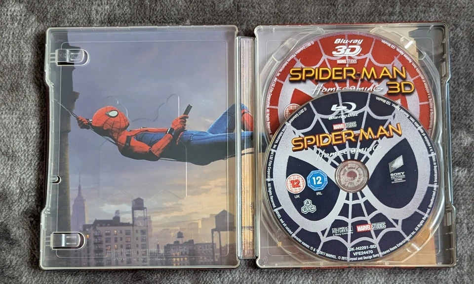Spider-Man Homecoming Blu Ray 3D Steelbook With Magnet - Read Description - Image 3 of 4