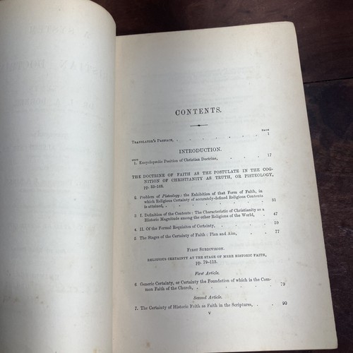Vintage 1888 System Of Christian Doctrine Dorner Vol I Theology Hard Cover Notes - Picture 6 of 11