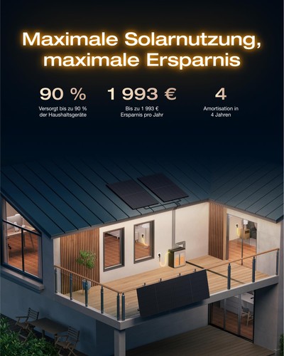 Balkonkraftwerk 3900Watt mit Speicher ECOFLOW Stream Ultra X 3,84kWh Komplettset - Bild 6 von 26
