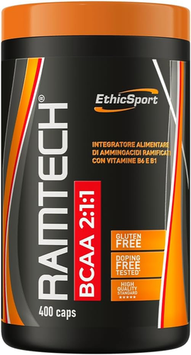 - Ramtech BCAA 2:1:1 - Barattolo Da 400 Cps - Integratore Alimentare Di Amminoac - Foto 9 di 12