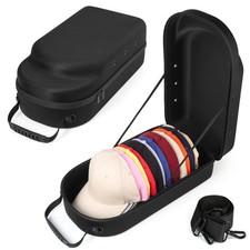 GERMUN Hard baseball hat case, Hat Carrier Travel Case with Adjustable Shoul...