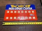 Vintage Monroe Shocks Struts Expert Metal Embossed Key Holder Sign Advertising.