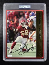 DERRICK THOMAS 1993 INTIMIDATOR Data Sheet 8x10 SLABBED Photo 🔥 PSA 10 AUTO