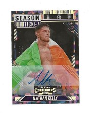 2025 Panini Contenders PFL NATHAN KELLY Autographed Main Event Ticket #25/25 MMA