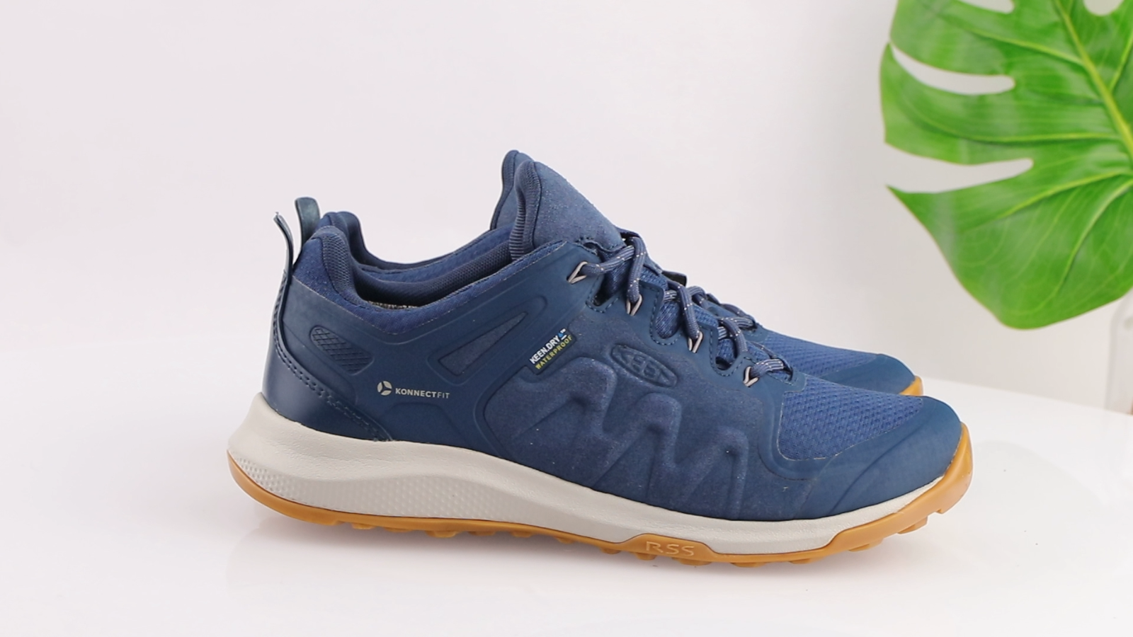 Scarpa da trekking Keen donna Explore taglia 9 blu impermeabile sneaker bassa trail pioggia