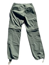 Columbia Womens Convertible Hiking Pants Women 6 Short Green Omni Shield Zip Off