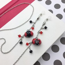 Ladybug Eyeglass Chain for Women, Reading Glasses Necklace, Sunglasses Holder