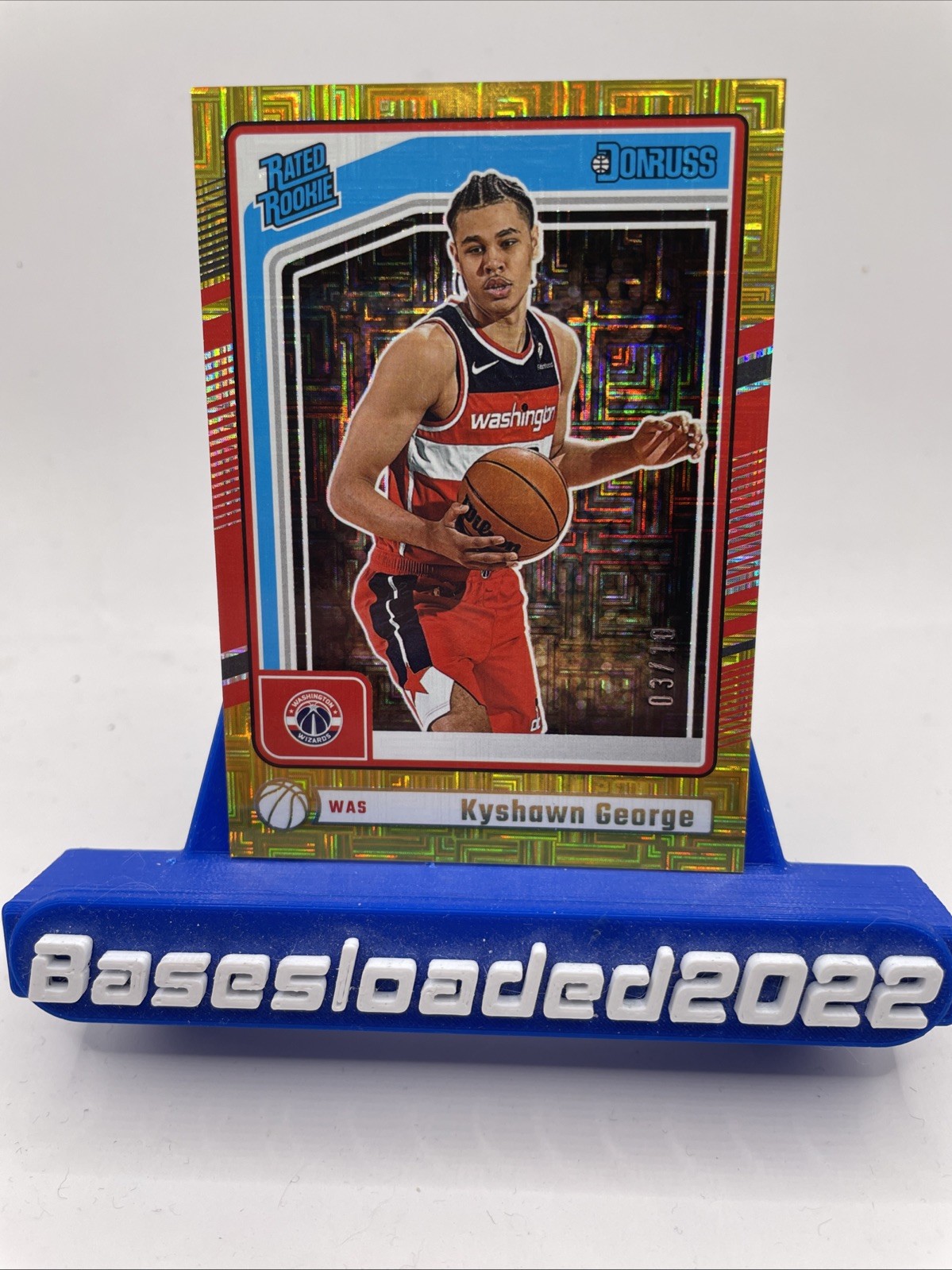 Kyshawn George 2024-25 Panini Donruss - Rated Rookie #225 Choice GOLD 06/10 (RC)