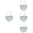 4 Pieces Blumenampeln Zum Aufhängen Draussen Sukkulenter Pflanzer Hanging