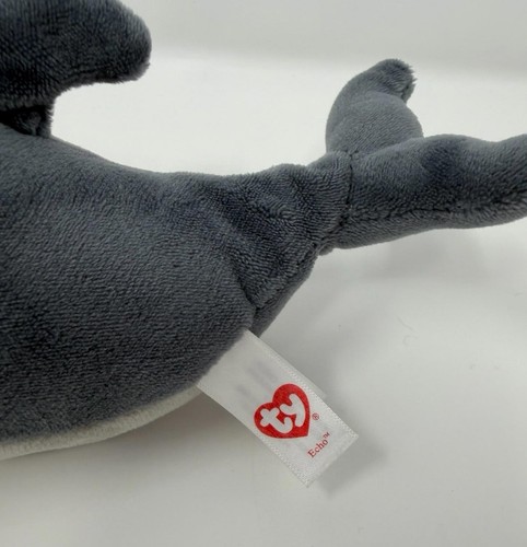 Ty Beanie Boos Echo der Delfin 6 Zoll Plüschtier von 2017 grau Stofftier - Bild 3 von 5