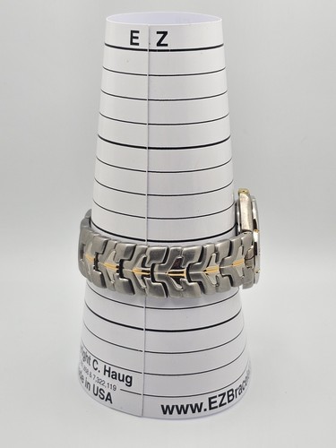 1996 Rare Pulsar Unisex Stainless Two Tone Silver Pearlescent Dial Date Watch  - Picture 17 of 19