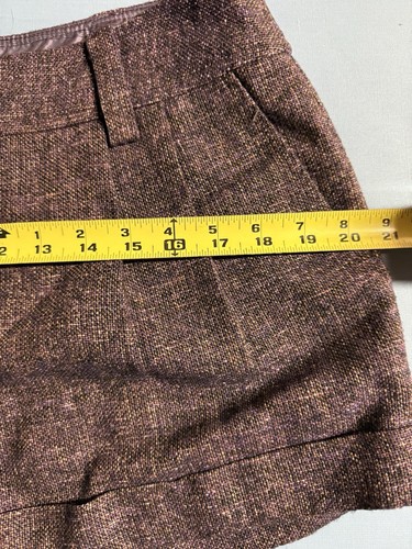 Nanette Lepore Tweed Iris 8 Shorts Lavenders And Browns - Picture 7 of 13