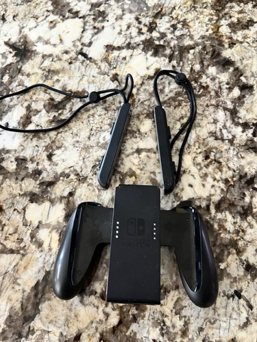 Used Nintendo Switch Joy-Con Comfort Grip + Joy-Con Wrist Straps (Black)