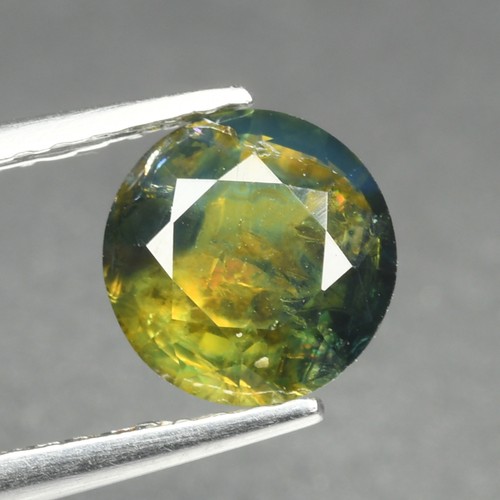 1.40ct Pretty Round Cut 6.4 x 6.3 MM 100% Natural Blue Green Australian Sapphire - Picture 2 of 5