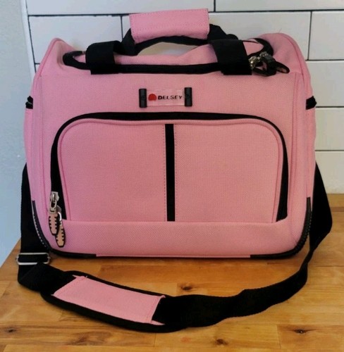 DELSEY Pink Carry On Weekender Travel Bag - Picture 1 of 8
