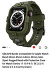  Opaski kompatybilne z Apple Watch Band 46mm 45mm 44mm 45mm / 44mm / 42mm Army Green