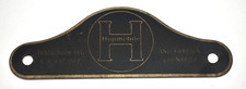 Vintage Hupmobile Model R 1918 - 1925 Nameplate Emblem Tag Badge Car Automobile