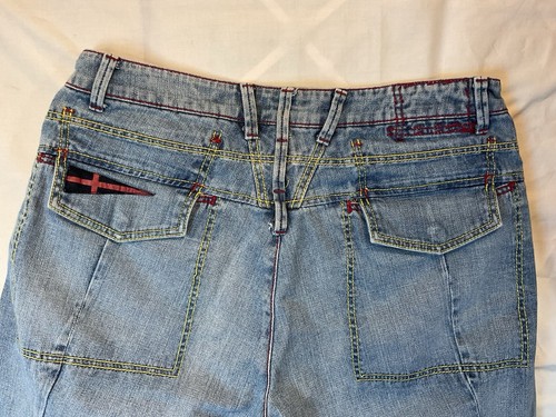 Marithe Francois Girbaud Denim Jeans Mens 36 Rave Vintage Rare Red Stitch - Picture 7 of 12