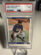 1984 Fleer Update Kirby Puckett #U-93 CENTERED Rookie RC PSA 9