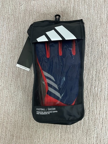Sz 12 - Adidas Predator GL Pro FSP Fingersave Goalkeeper Goalie Soccer Gloves - Picture 3 of 4