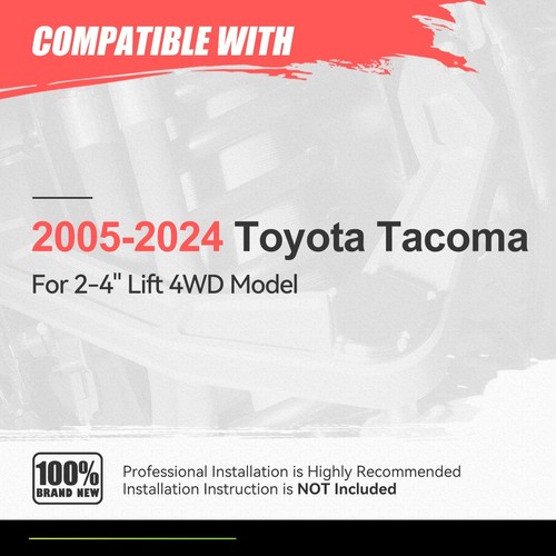 Par de brazos de control superiores delanteros negros de elevación de 2"-4" para Toyota Tacoma 4x4 05-24 - Imagen 6 de 6