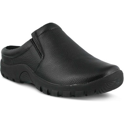 Men's Spring Step Blaine Leather Work Clog Shoes
