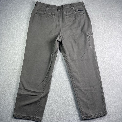 Columbia Pants Men’s 36x30 Canvas Cargo Hiking Outdoor Utility Gray EUC - Picture 10 of 13