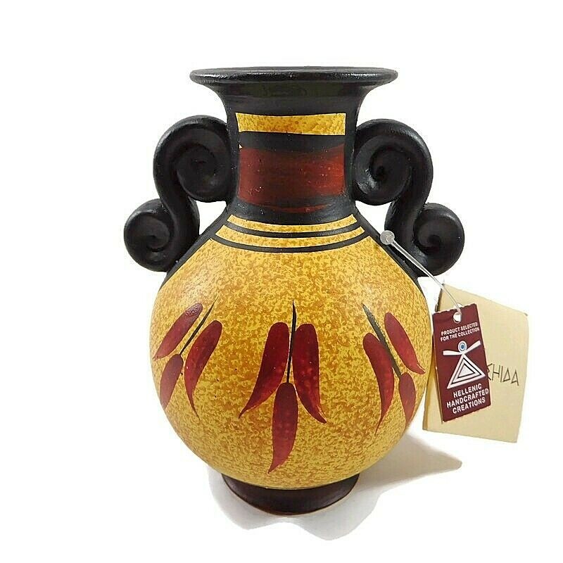 Ancient Greek Vase Zeus Museum Reproduction Hellenic Handcrafted