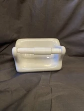 *White* Ceramic Toilet Paper Holder 