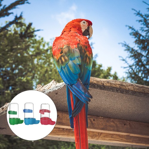 Tendance 3 Pcs Parrot Drinker Pigeon Supplies Abreuvoir Pour Oiseaux Bouteille Deau