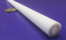 PTFE Teflon Straight Tube 1/2" OD x 1/4" ID x 1/8" Wall x 2 Foot Length