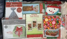 LARGE LOT VARIETY CHRISTMAS HOLIDAY COOKIE,BREAD,CANDY TREAT BAGS, BOXES NEW