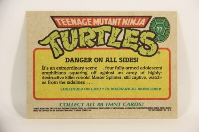 Teenage Mutant Ninja Turtles 1989 Card #77 Danger On All Sides ENG