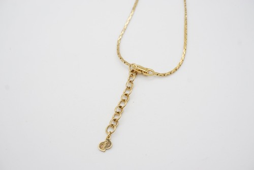 Christian Dior Vintage 1980s Pentagon Triangle White Pendant Crystals Necklace - Picture 12 of 12