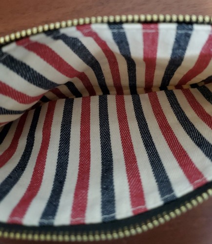 Origins Makeup Cosmetic Bag in Beige Canvas New - Picture 3 of 3