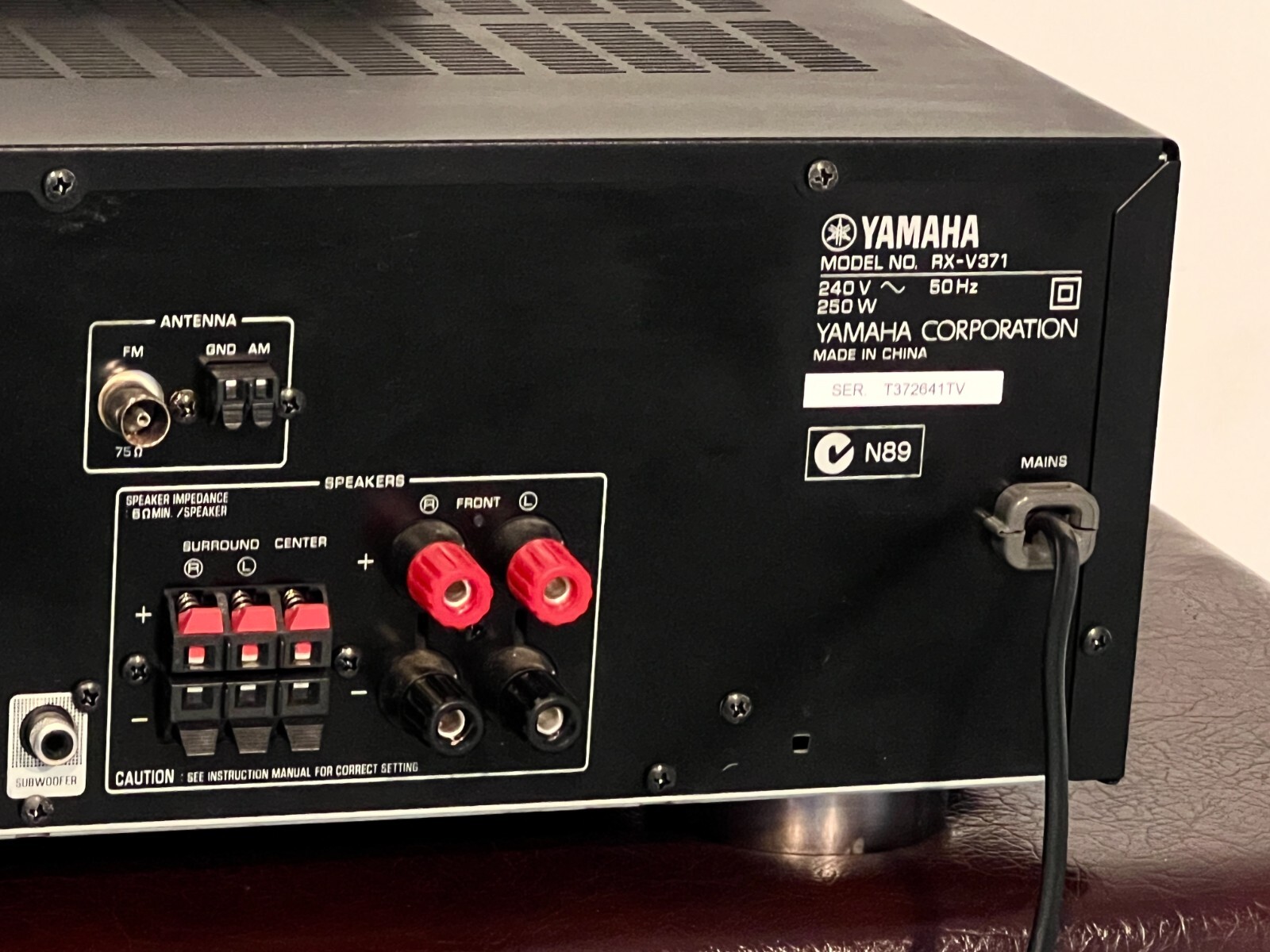 Yamaha RXV371 Home theater receiver with 3Dready HDMI switching eBay