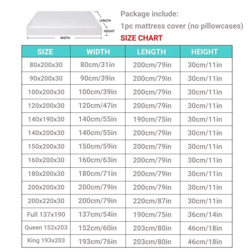 Waterproof Bed Fitted Sheet Breathable Mattress cover Grey Queen/King/Twin/Full - Picture 3 of 19