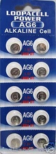 10 LOOPACELL AG6 371 Watch Batteries