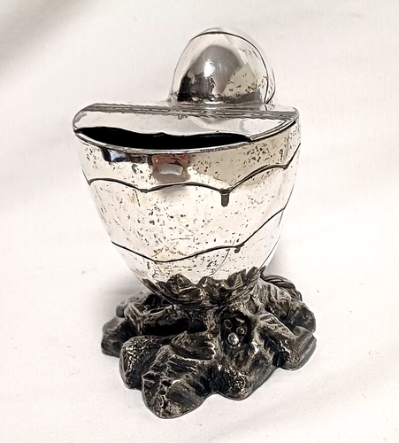 ANTIQUE EDWARDIAN BRITISH ATKINS BROTHERS SILVER PLATED NAUTILUS SPOON WARMER - Picture 2 of 12