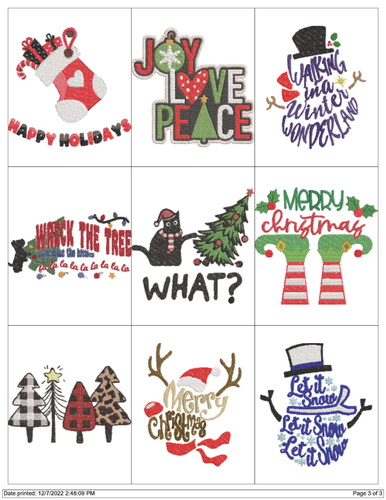 COLECCIÓN NAVIDAD DISEÑOS DE MÁQUINA DE BORDAR COLECCIÓN PES USB - Imagen 3 de 24