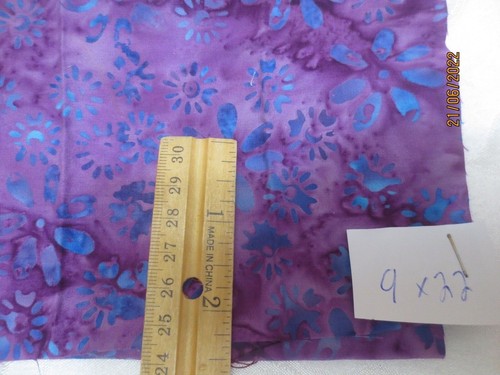 3 yds Vintage Tonal Mottled & Batik Cotton Fabric Blue - Purple - Pink - Black - Picture 5 of 7