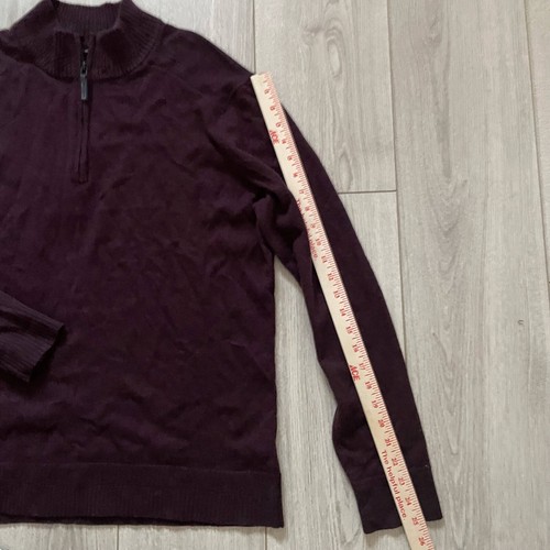 Smartwool Sparwood Half Zip Merino Wool Sweater Men Red Long Sleeves - Picture 5 of 9