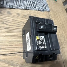 Square D Homeline HOM240 2 Pole 40 Amp 240 Volt Circuit Breaker Good Used Stock