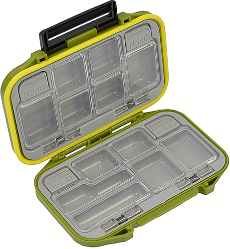 Fishing Tackle Box Lure Waterproof Compartments 2 Layer Storage Hard Case Hook - Picture 11 of 24