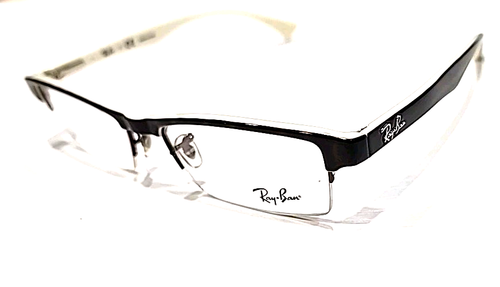 Ray Ban RB7012 2488 Tortuga Blanco Medio Borde Anteojos 51-17 140 Nuevo Estuche Paño - Imagen 2 de 9